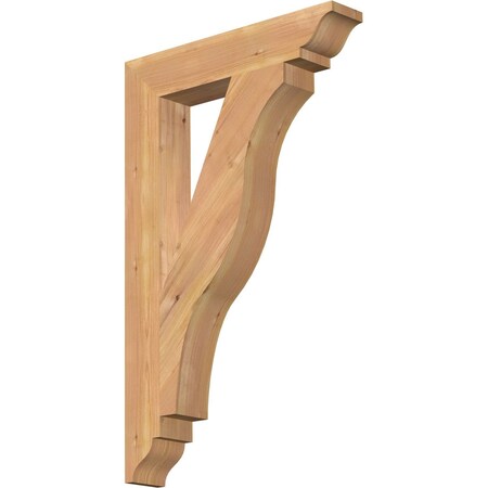 Funston Traditional Smooth Bracket, Western Red Cedar, 3 1/2W X 20D X 32H